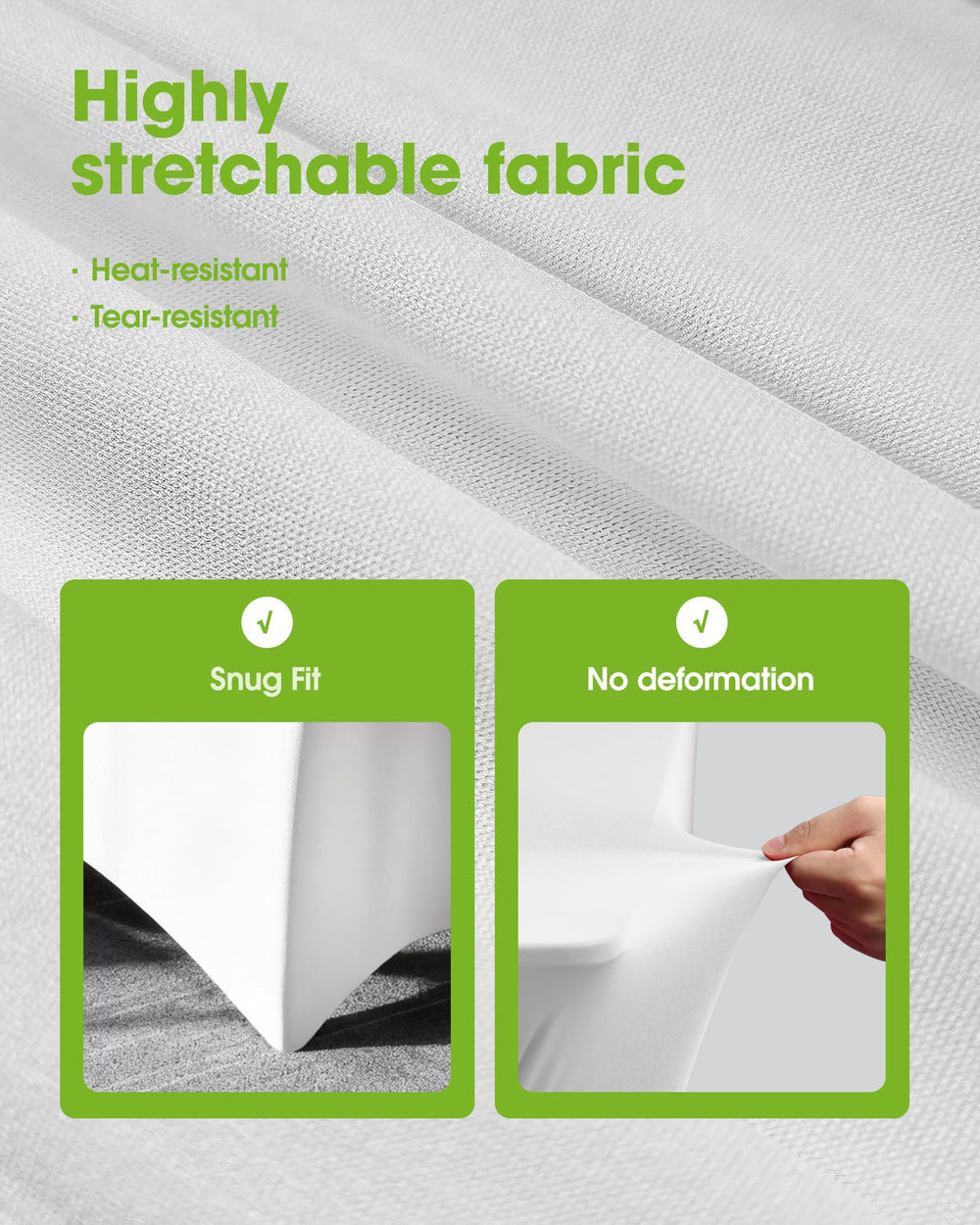 Pureegg side profile showing snug fitted wrap preventing loose fabric