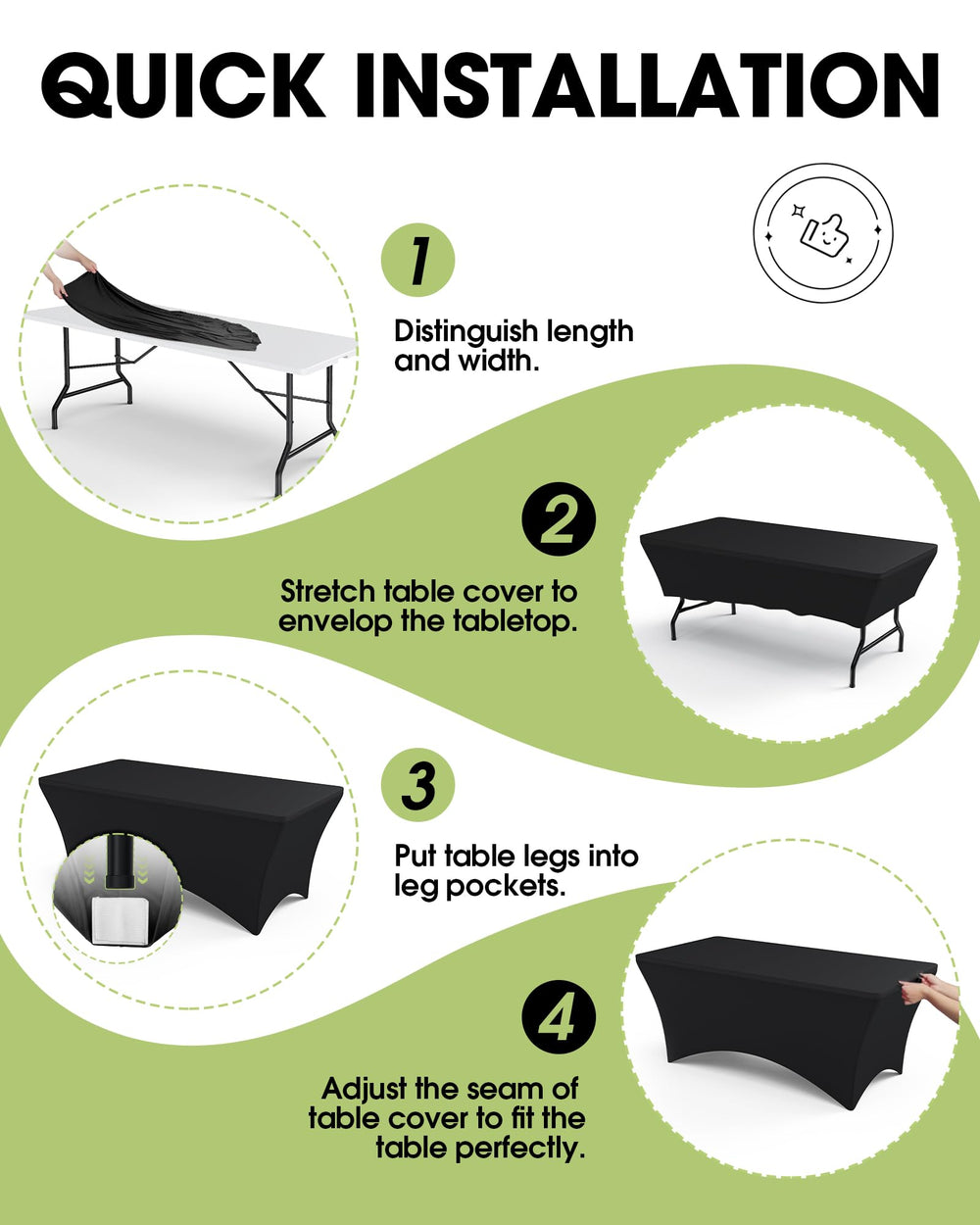 Pureegg tablecloth in outdoor picnic scene resists movement and simplifies cleanup