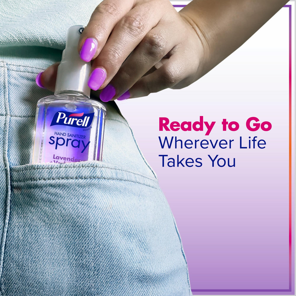 PURELL product label highlighting ingredients and Women-Owned certification benefit