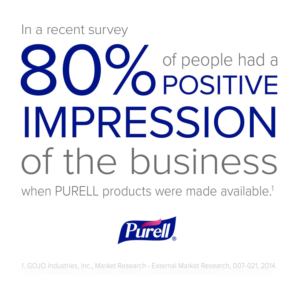 PURELL label detail showing ingredient list and reassuring formulation benefits