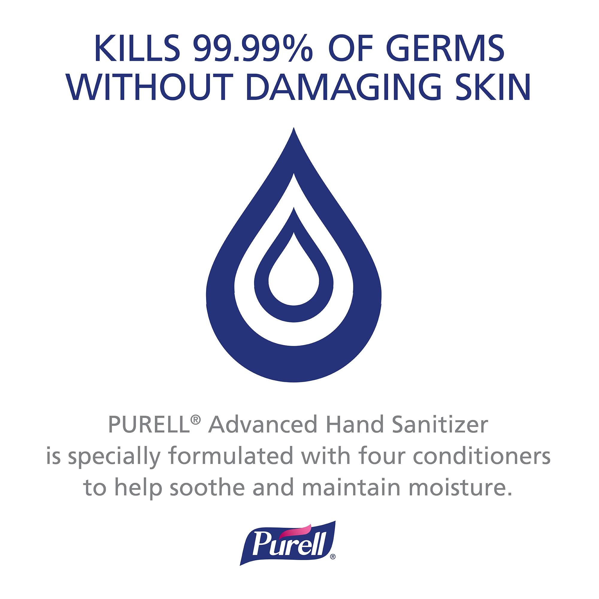 PURELL pump bottle placed in a reception lobby encouraging visible sanitation