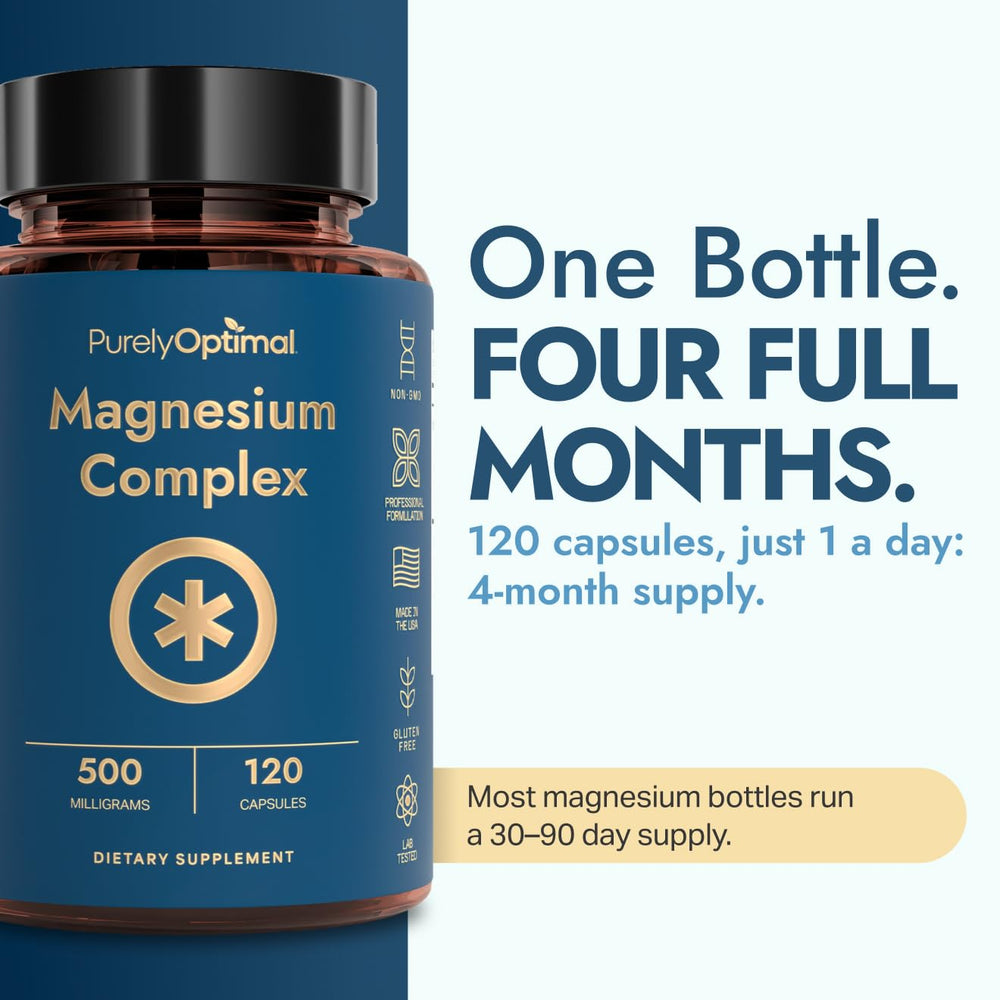 Purely Optimal capsule close-up highlighting easy-to-swallow finish