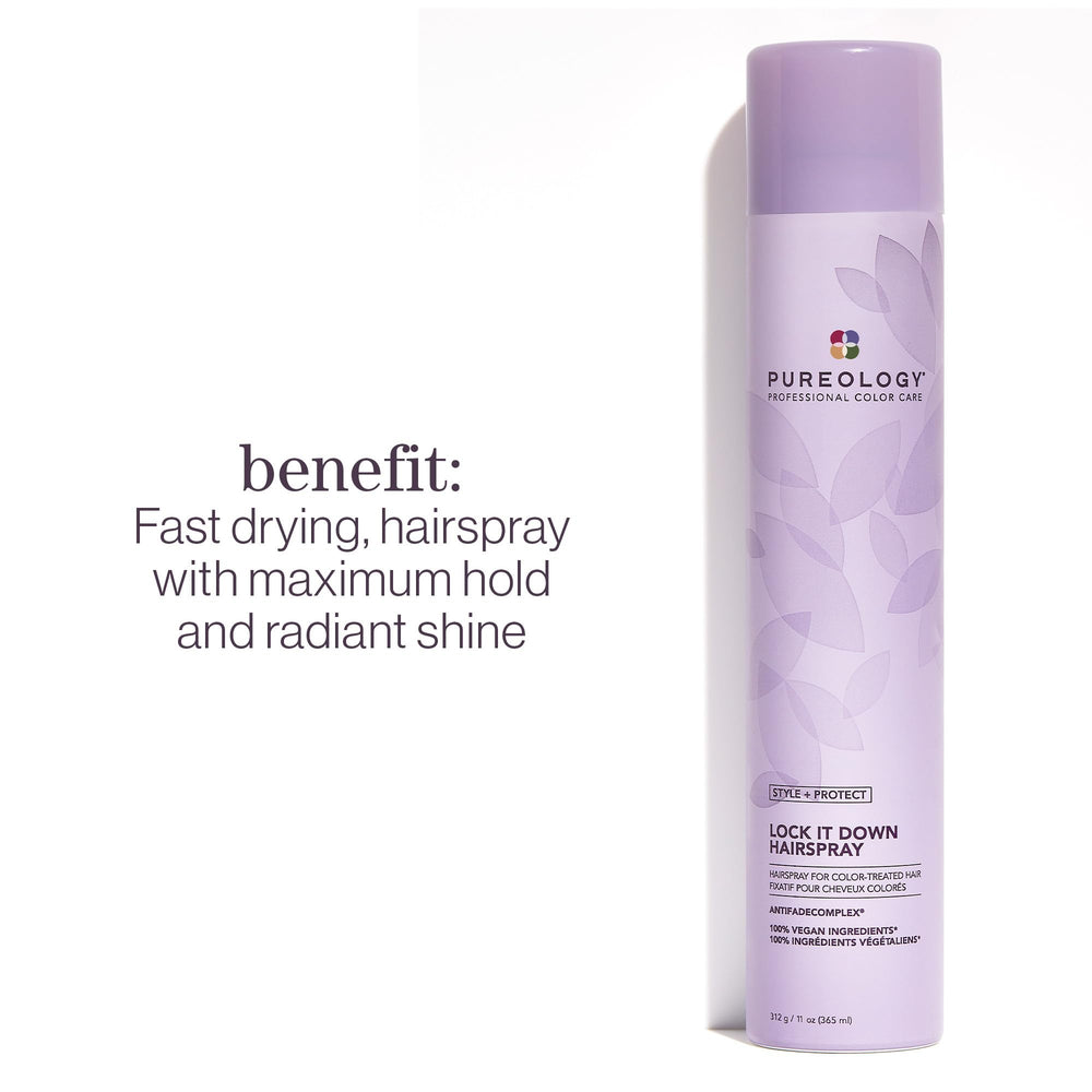 Pureology nozzle closeup demonstrating precise mist for quick drying