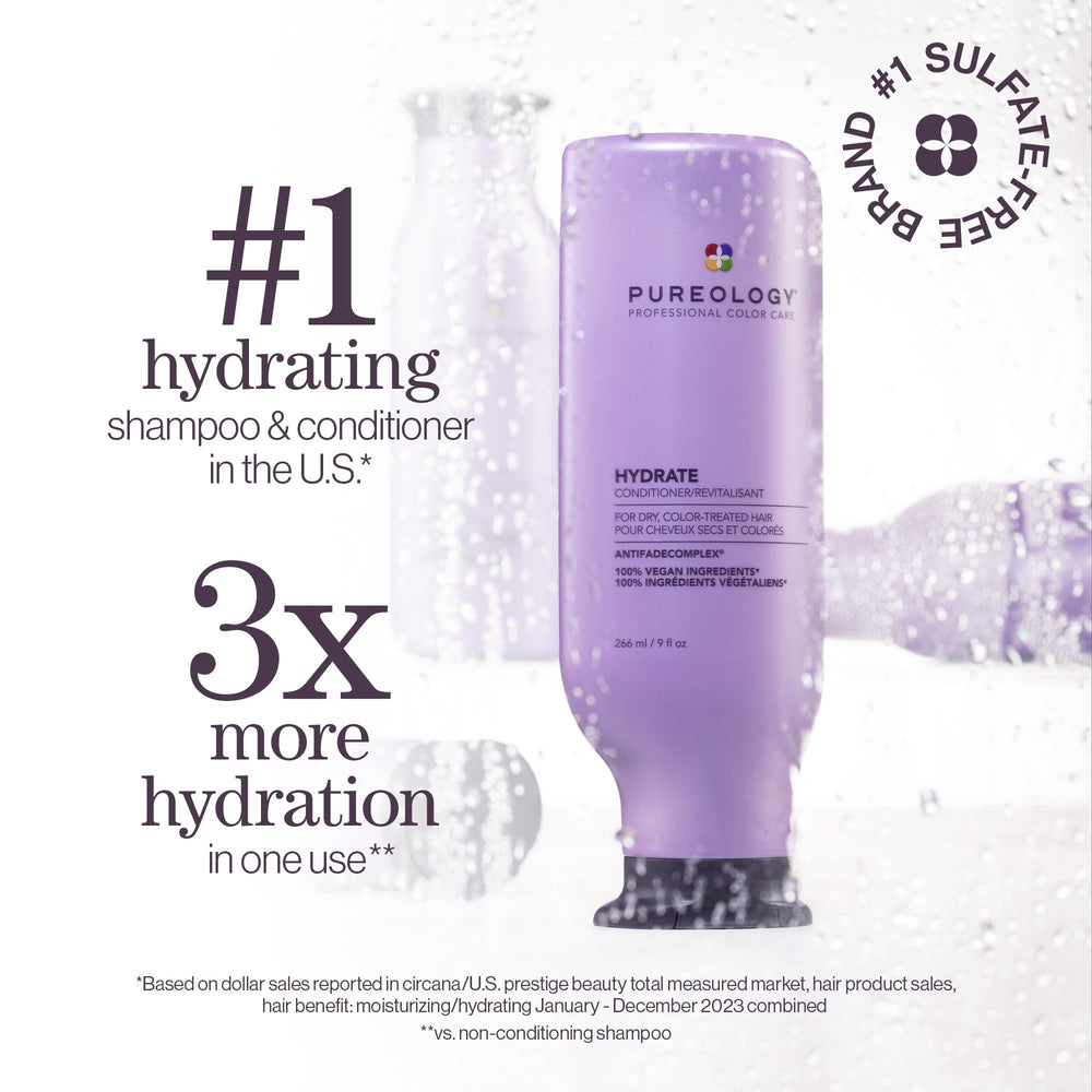 Pureology open jar cream texture close-up reveals rich moisturizing formula