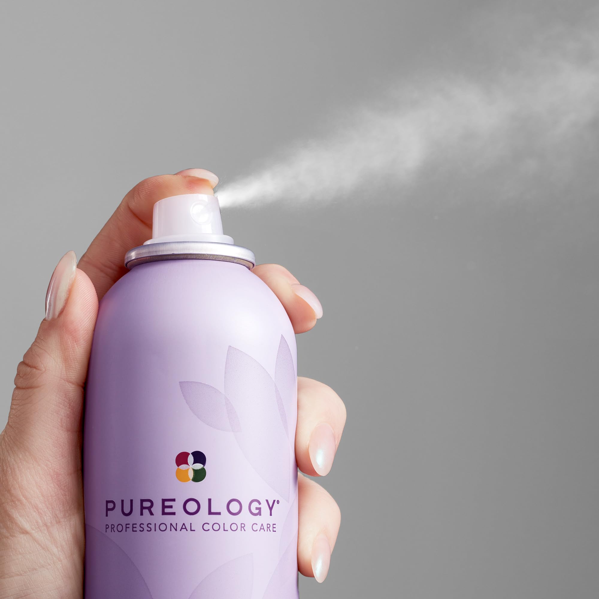 Pureology label highlighting olive oil ingredient for shine and strength