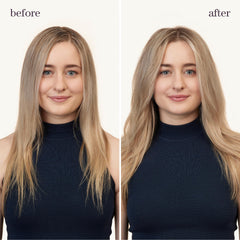 Pureology spray applied at roots for natural volume and long-lasting body