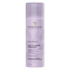 Pureology front packaging showing full 11 oz hairspray and hold claim