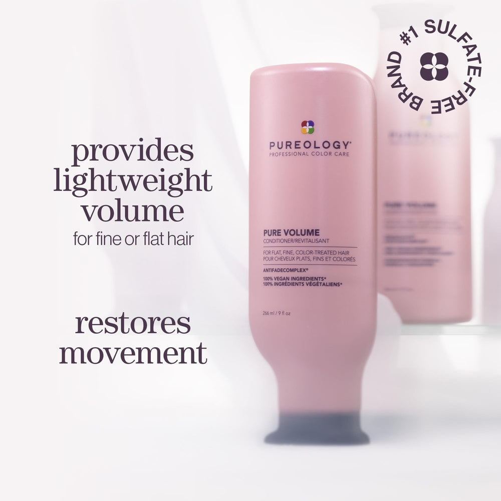 Pureology pump and cap detail highlighting easy dispensing and control