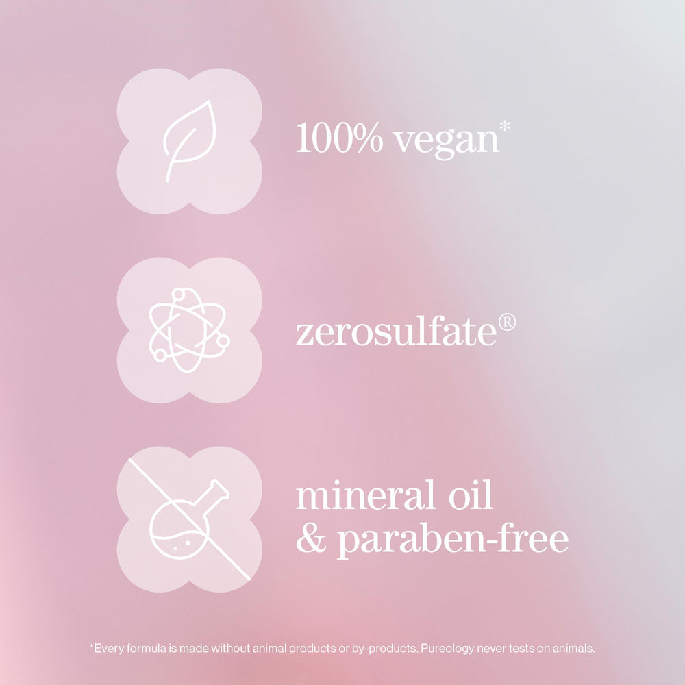 Pureology bottle on salon shelf conveying professional-grade, salon-trusted benefit