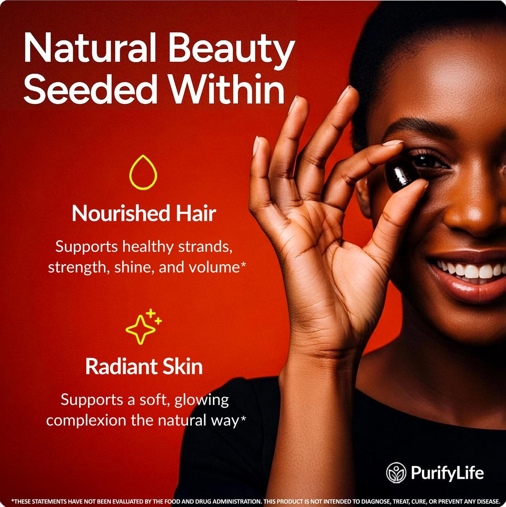 Purify Life close-up gummy texture highlighting soft chew and natural orange taste