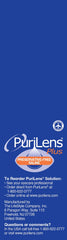 Close-up of Purilens solution clarity highlighting preservative-free comfort