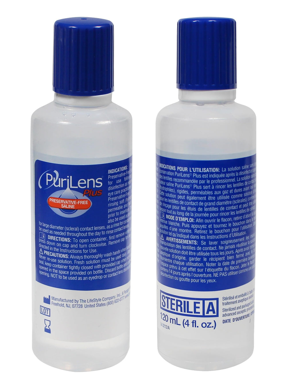 Three Purilens bottles in a row illustrating multi-pack convenience