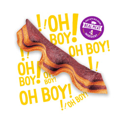 Purina Beggin' close-up of strip texture highlights soft chewability for dogs