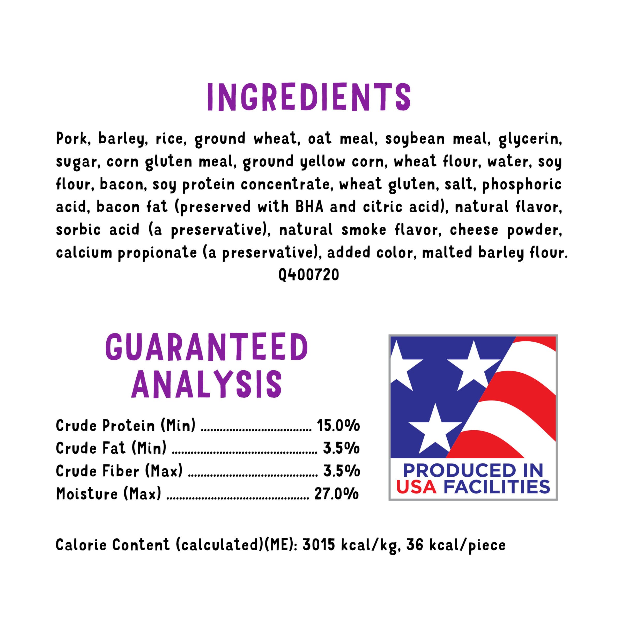 Purina Beggin' nutrition label detail clarifies ingredient transparency and guidance