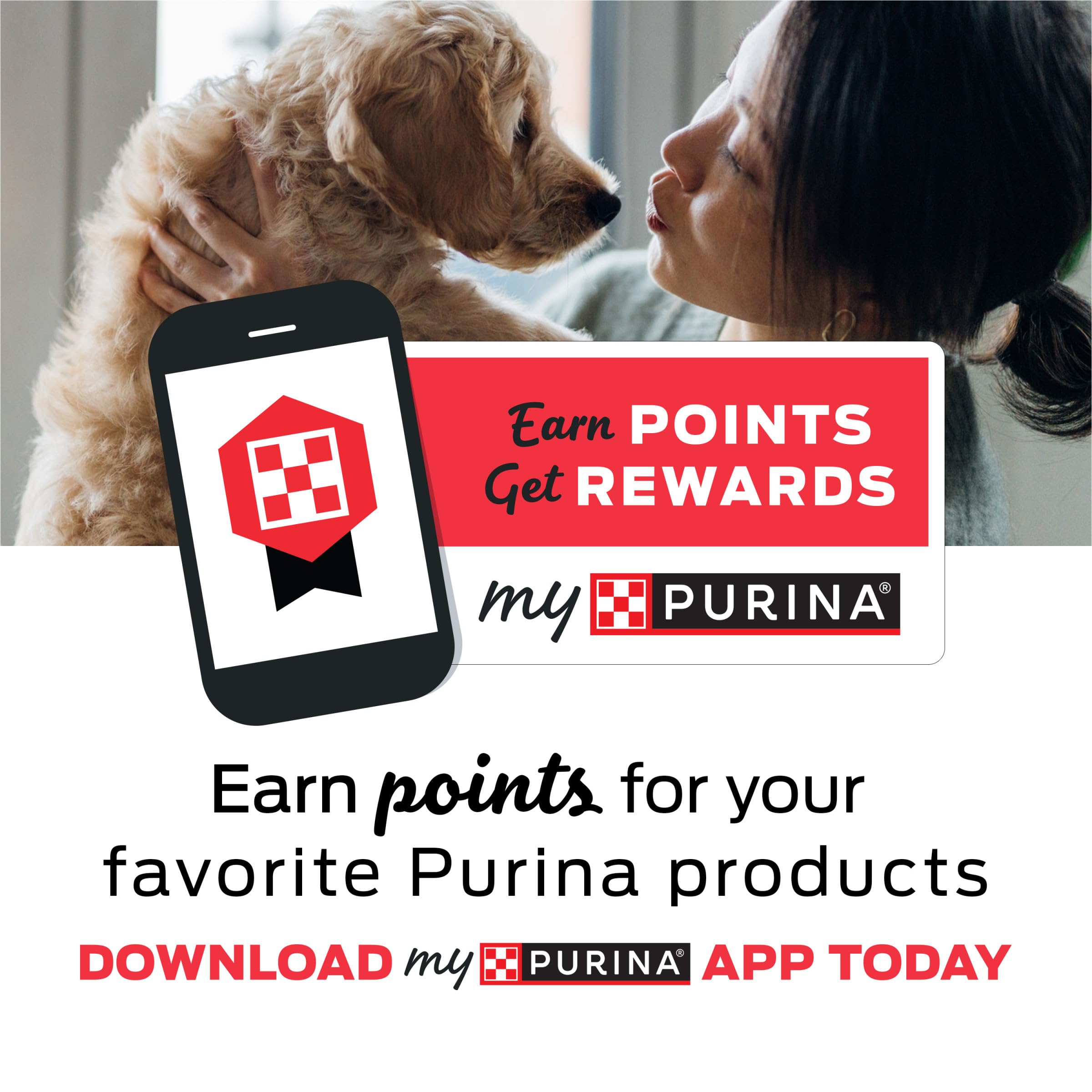 Purina Moist & Meaty being served in a bowl while a dog eats, encourages picky appetites