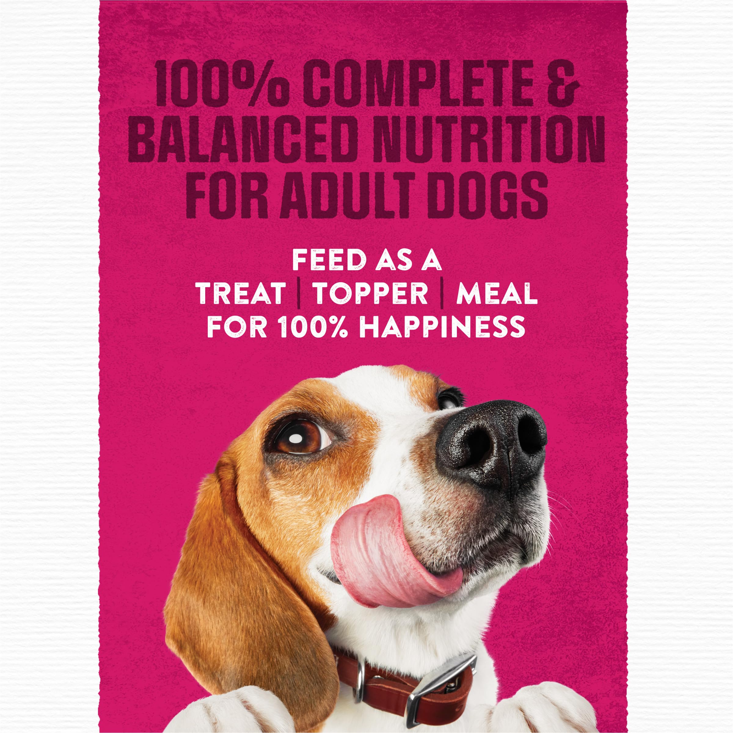 Purina Moist & Meaty stacked pouches to show 36 count and storage convenience