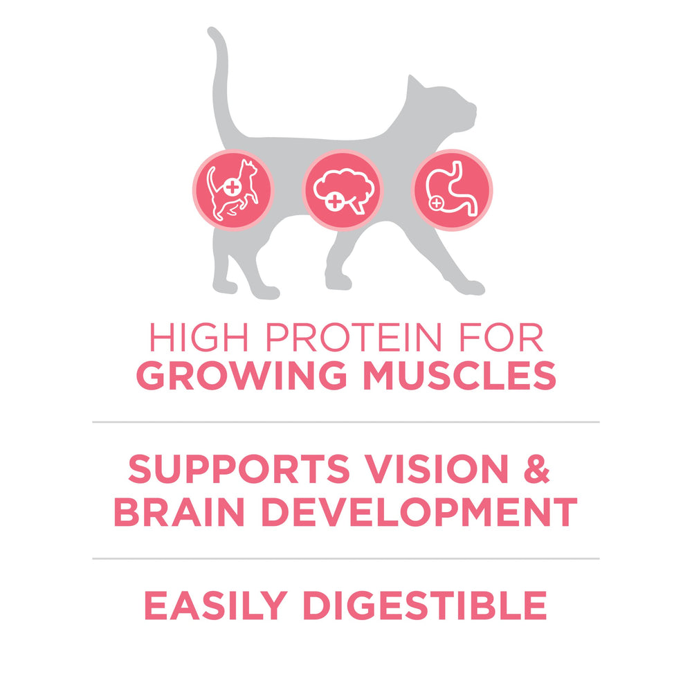 Purina ONE bag nutrition panel displaying nutrient facts and DHA