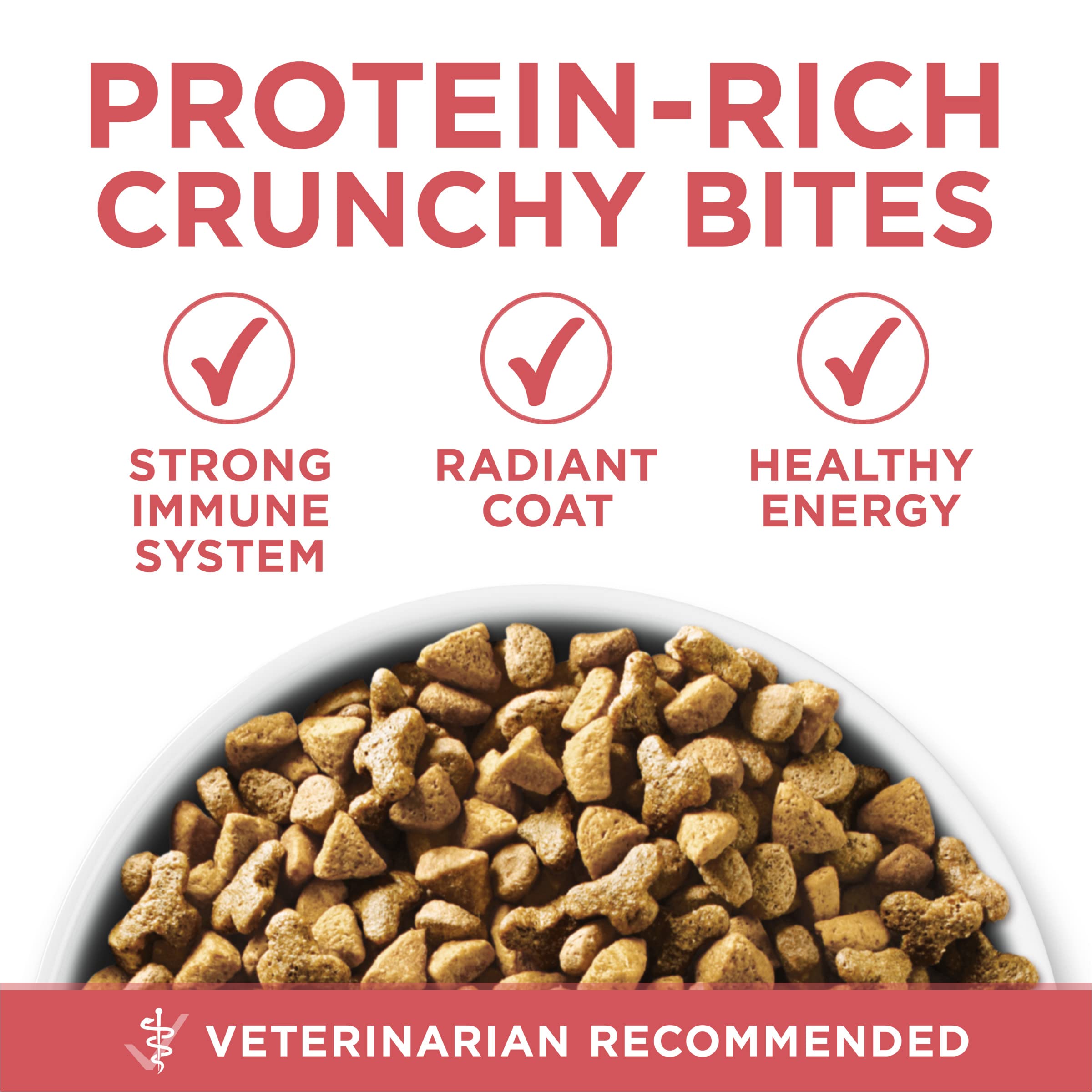 Hand opening Purina ONE bag seal preserves freshness and nutrient quality