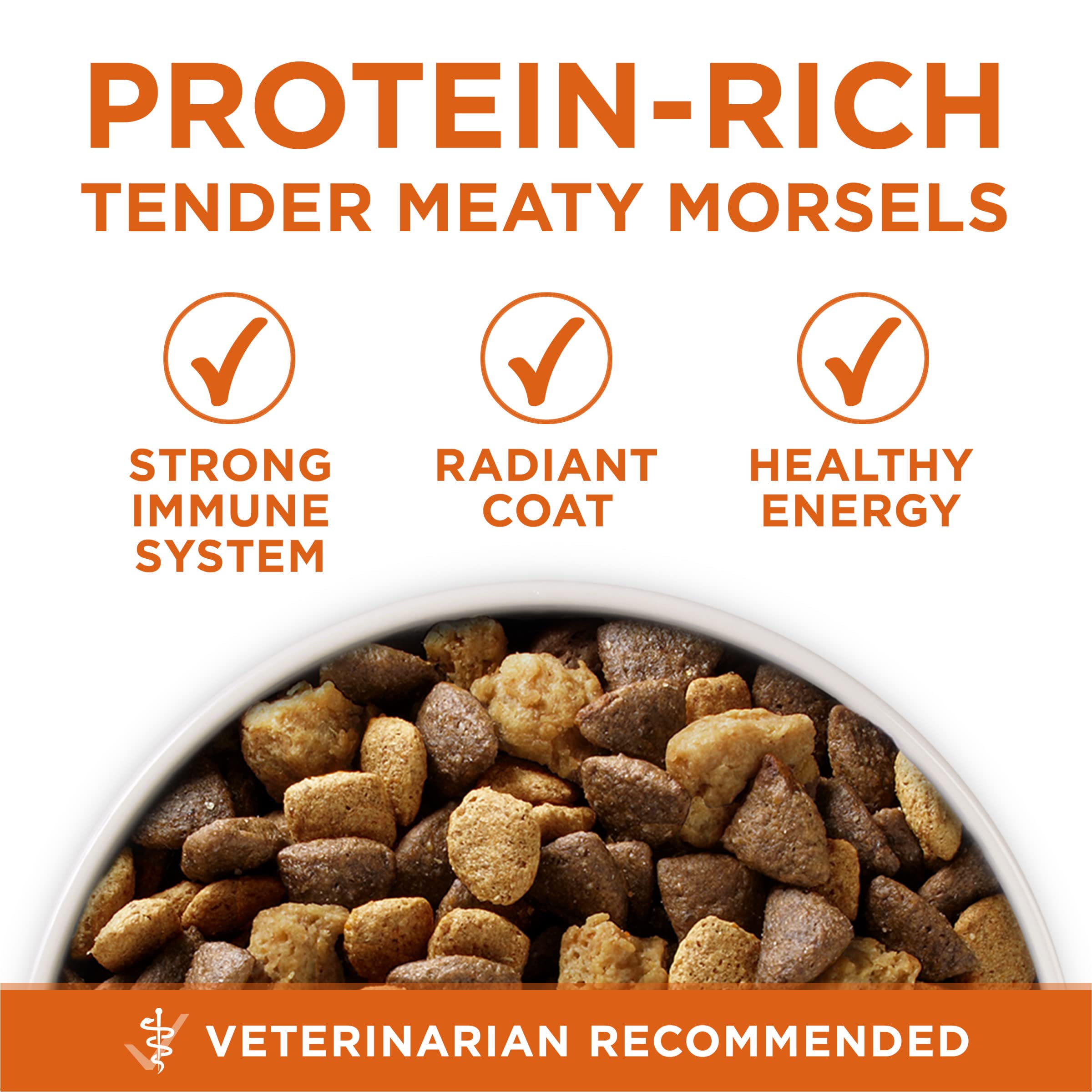Purina ONE ingredient label highlighting real turkey first for high protein