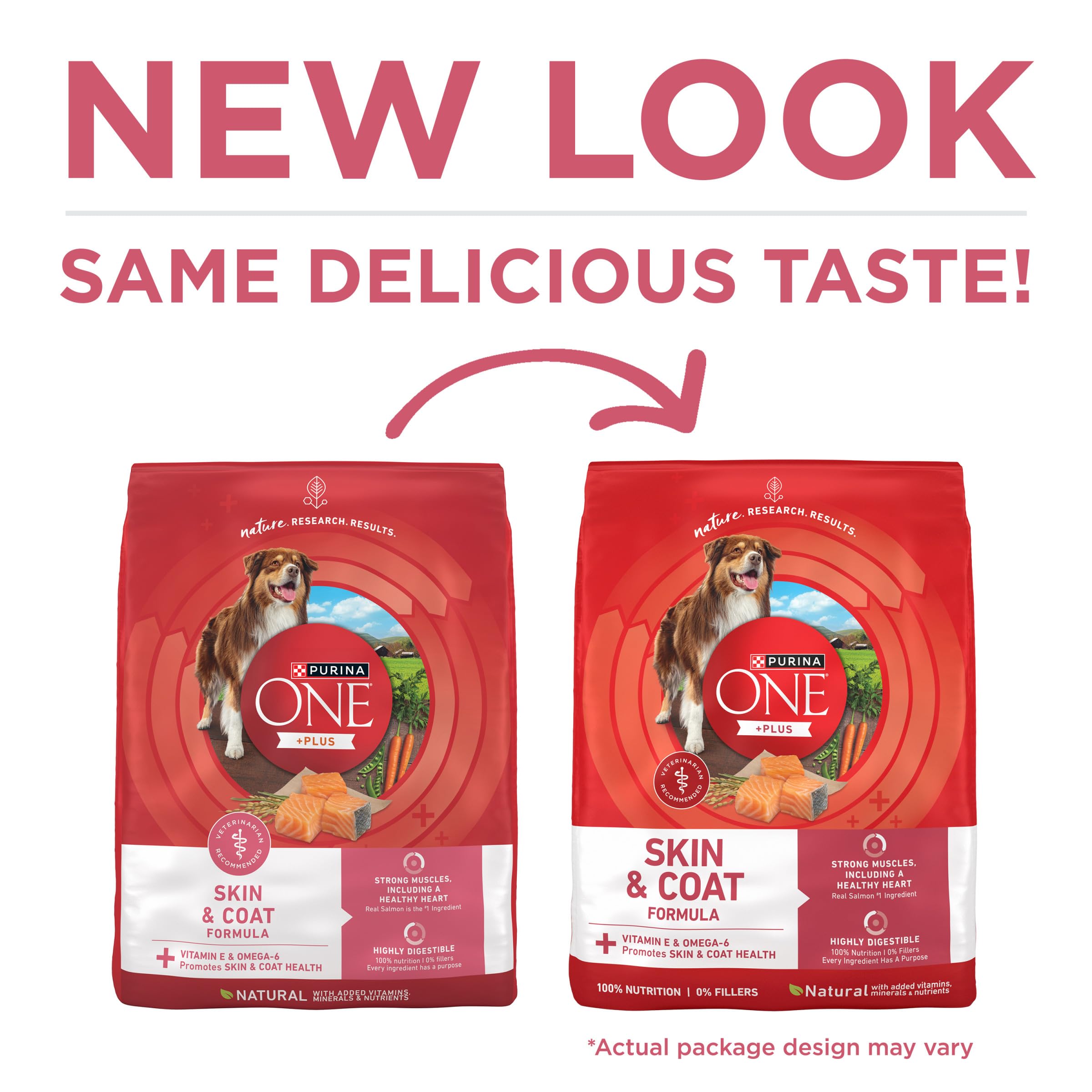 Purina ONE close-up of kibble texture highlighting digestibility