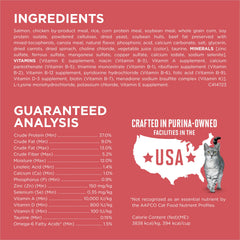 Purina ONE kibble beside a coin shows size and portion control benefit