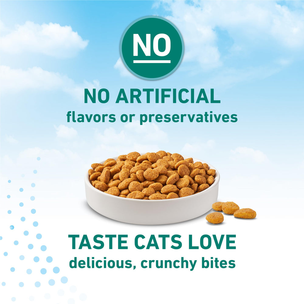 Purina ONE feeding guidelines chart showing portion control and convenience benefit