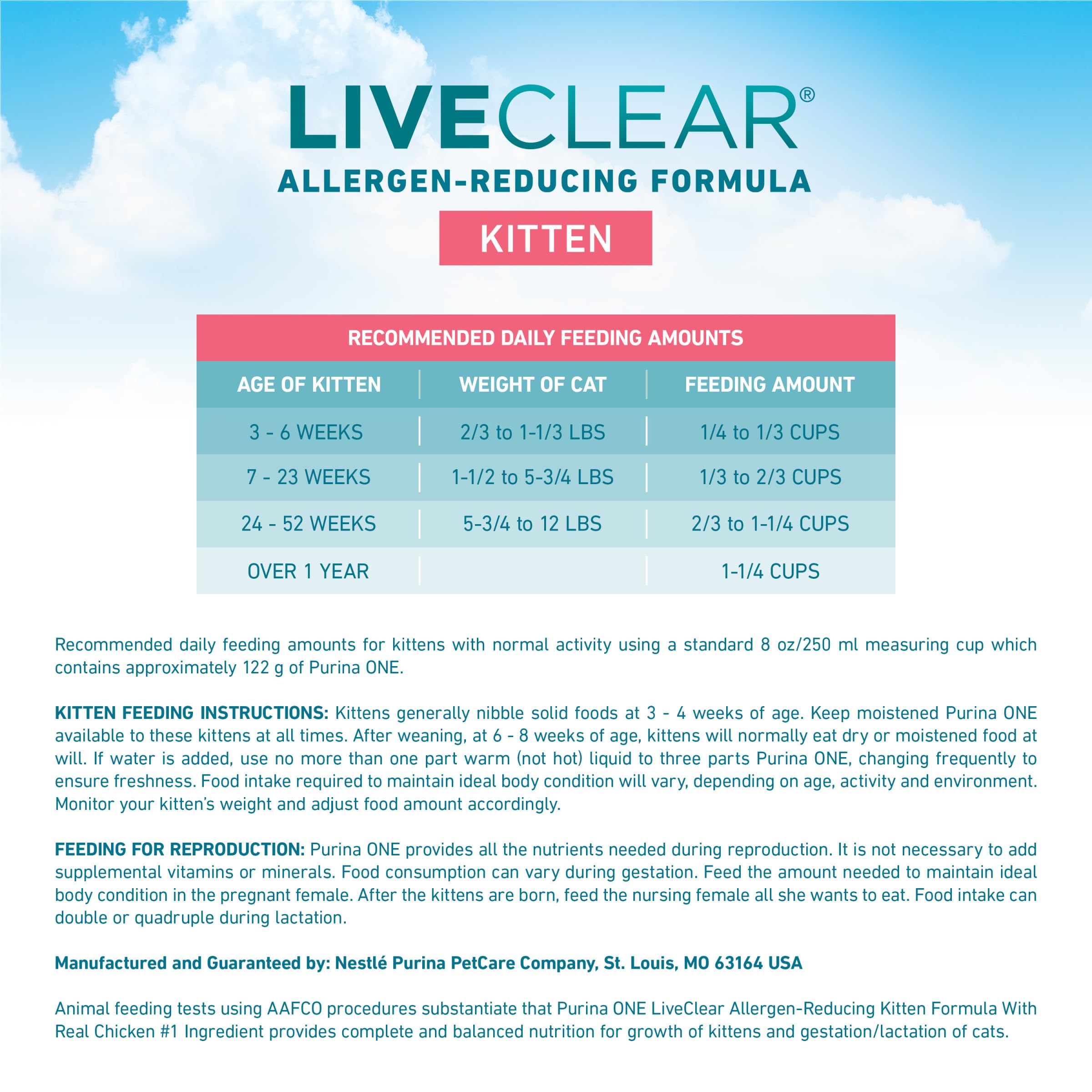 Close-up of kibble texture for Purina ONE LiveClear illustrating digestibility