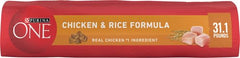 Purina ONE nutrition label close-up for ingredient transparency