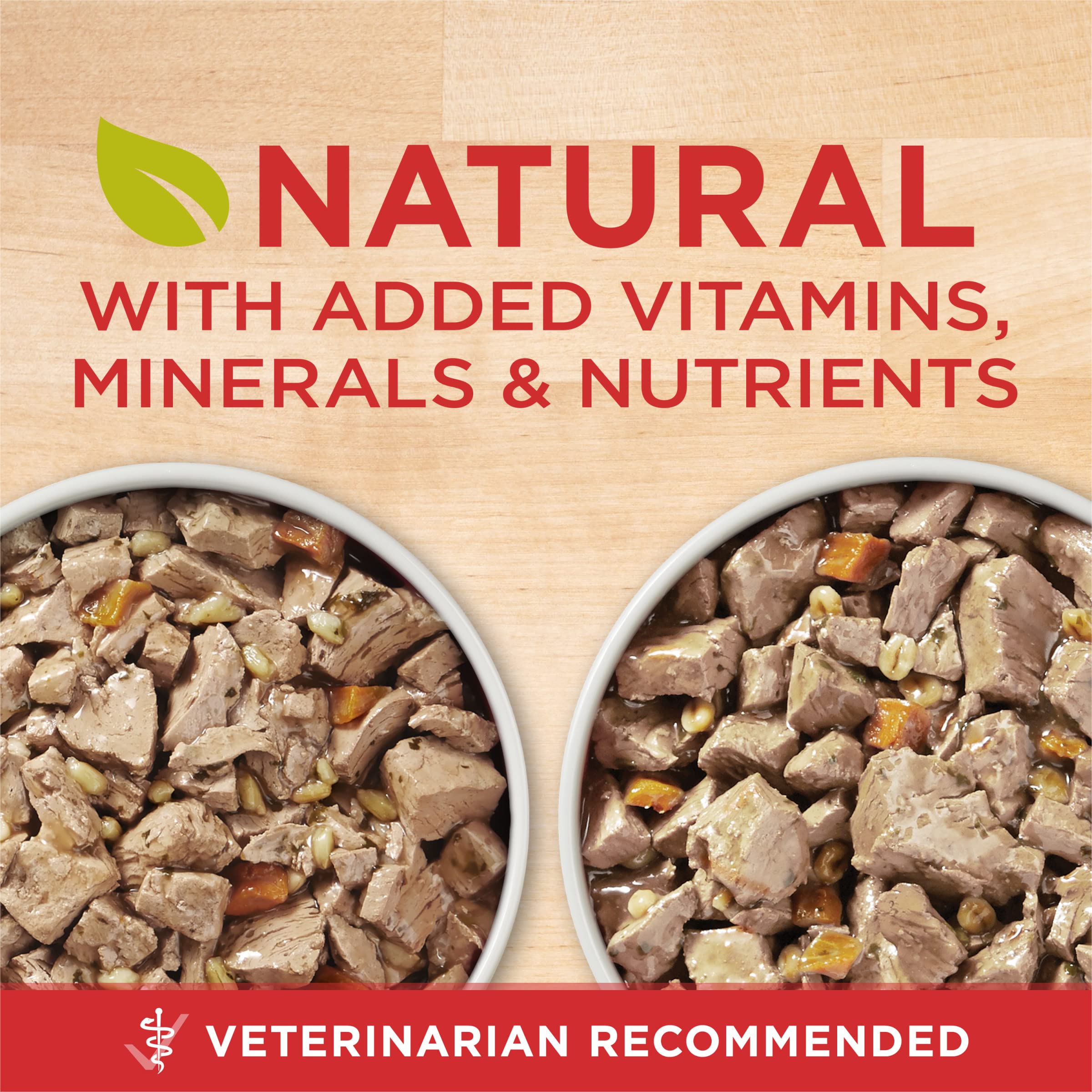 Purina ONE open can with visible real chicken pieces boosting appeal