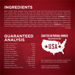 Served bowl of Purina ONE illustrating portion and balanced nutrition