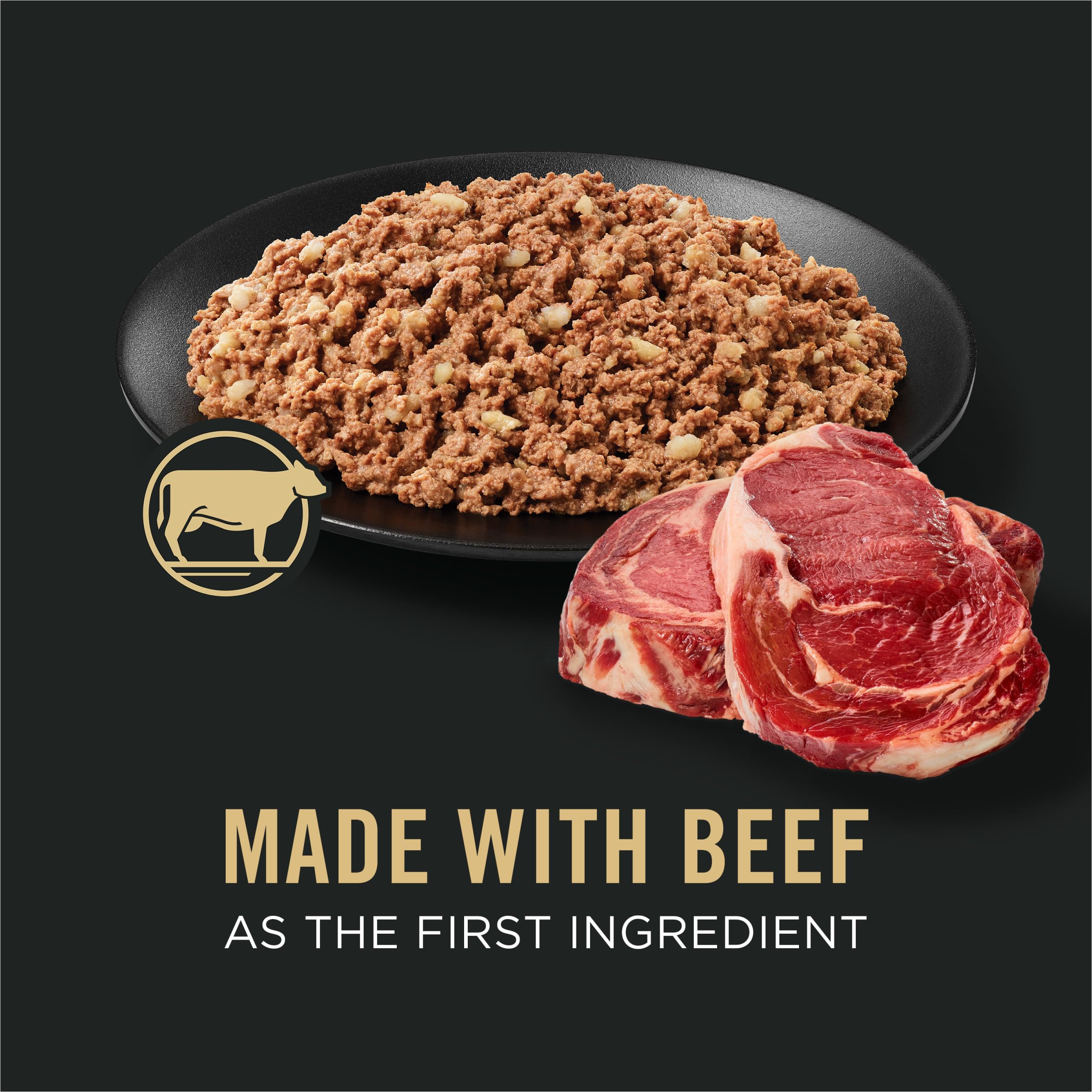 Purina Pro Plan open can showing pate texture and appetizing look