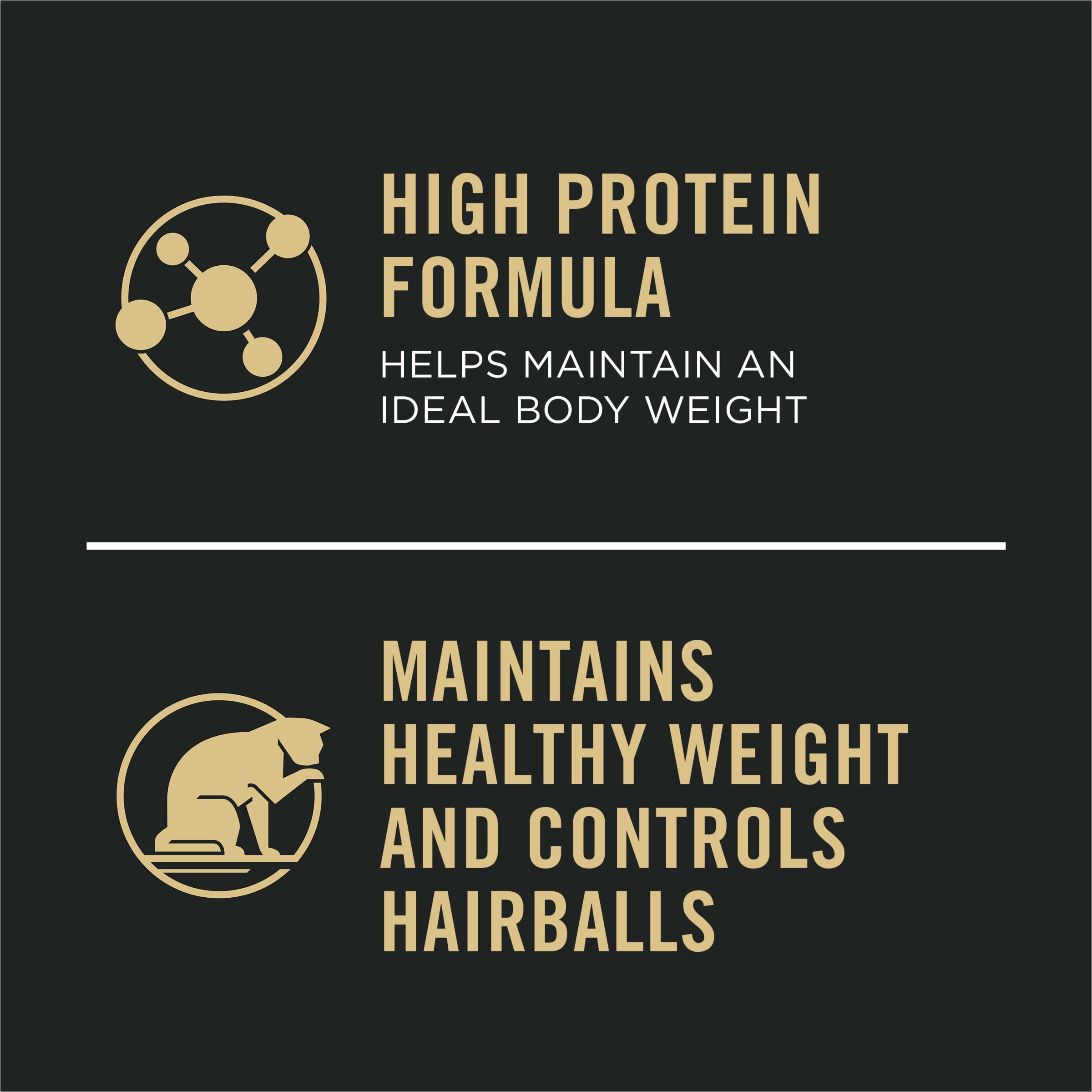 Purina Pro Plan chicken can label close-up highlighting real chicken