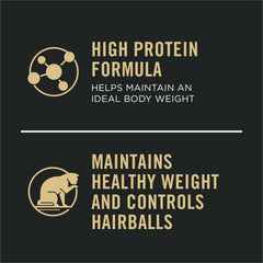 Purina Pro Plan chicken can label close-up highlighting real chicken