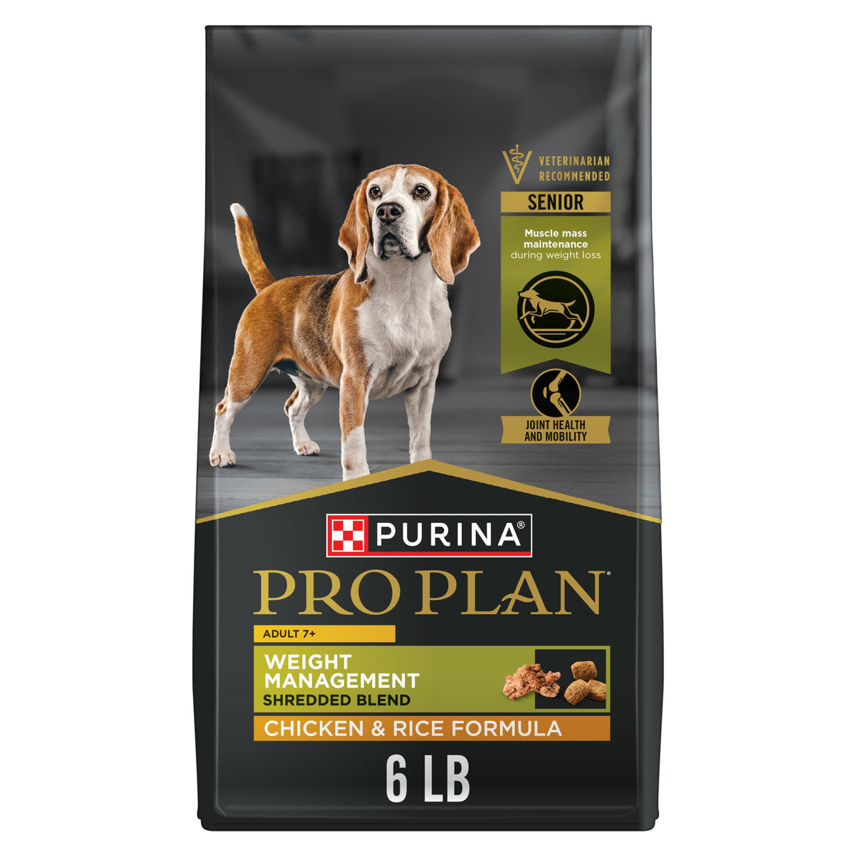 Purina Pro Plan front bag showing product name and 6 lb size for clear choice