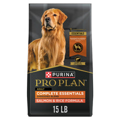 Purina Pro Plan front of bag showing salmon blend and benefits