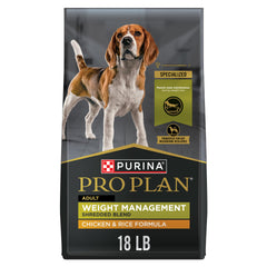 Purina Pro Plan front packaging showing product and weight benefits
