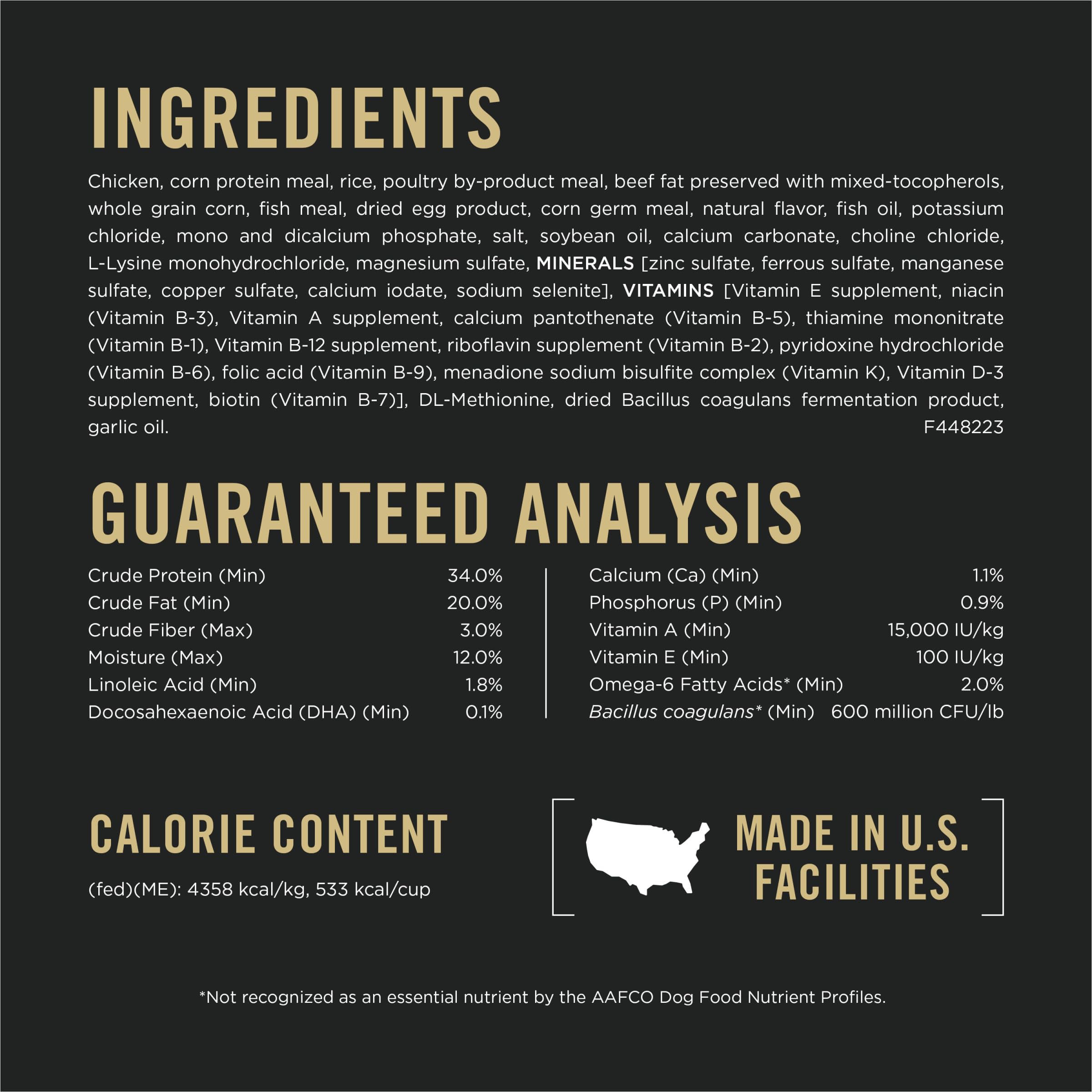Purina Pro Plan fresh chicken ingredient photo highlighting real protein