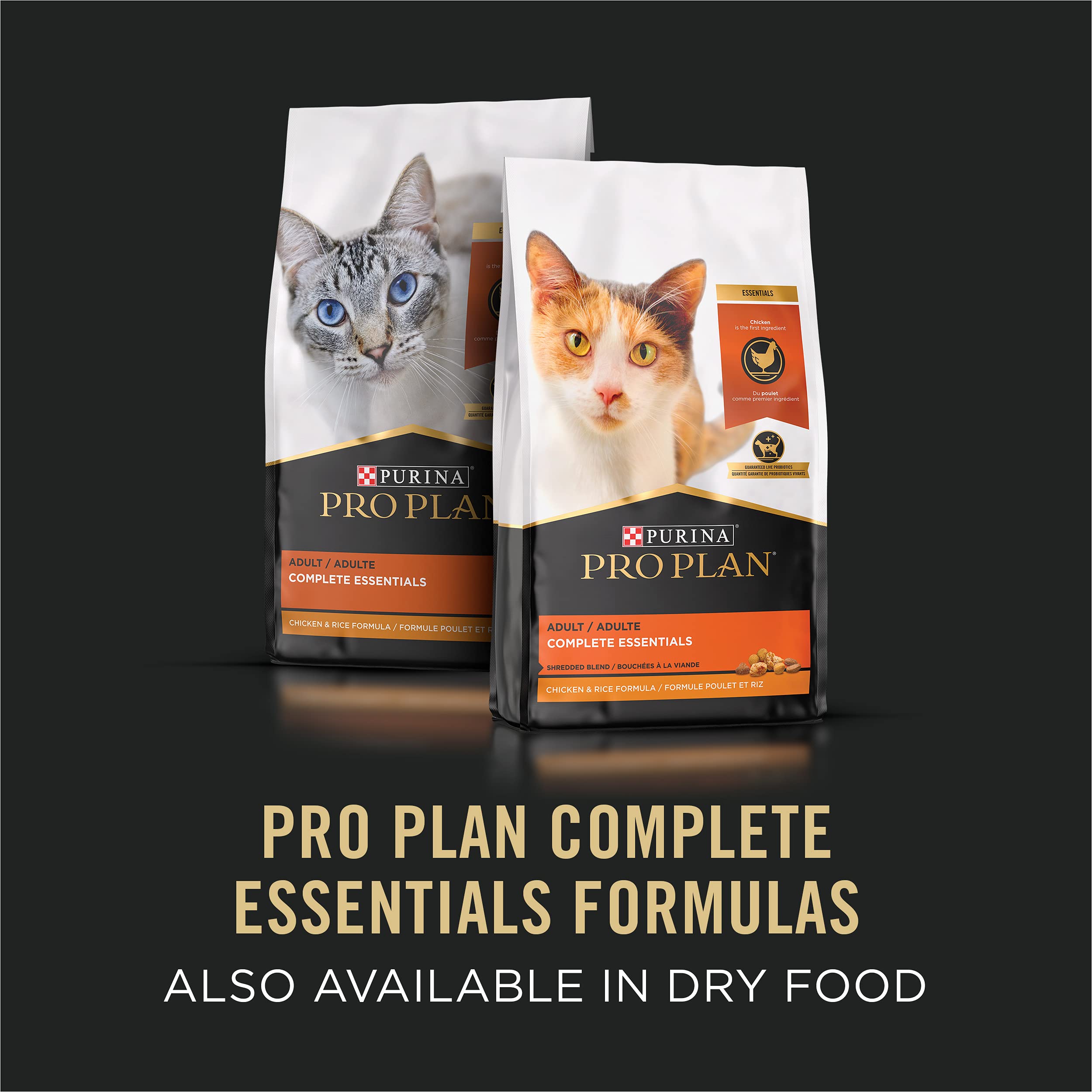 Purina Pro Plan product label and nutrition facts detail, transparent ingredient information benefit