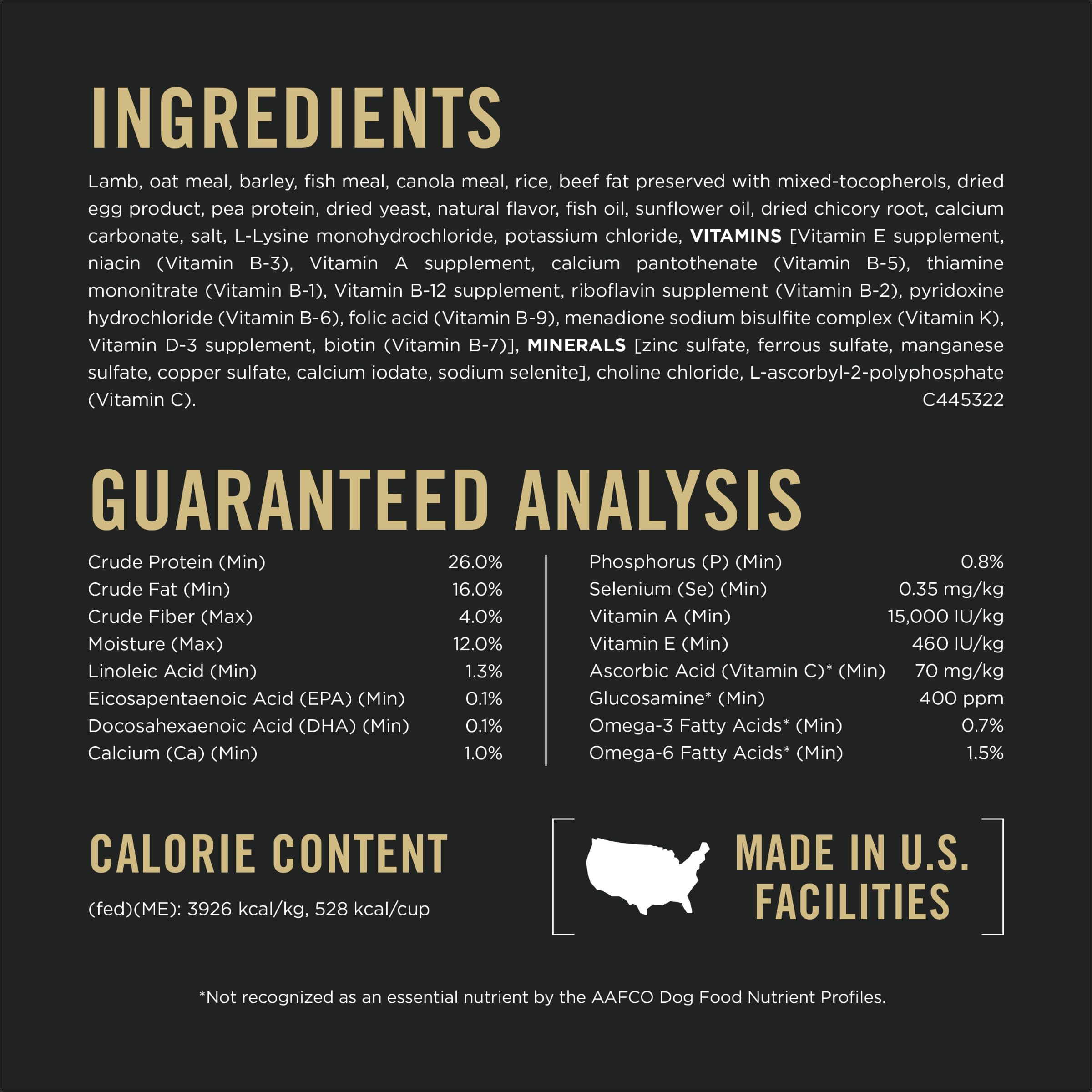 Purina Pro Plan oat meal in bowl showing gentle carbohydrate source