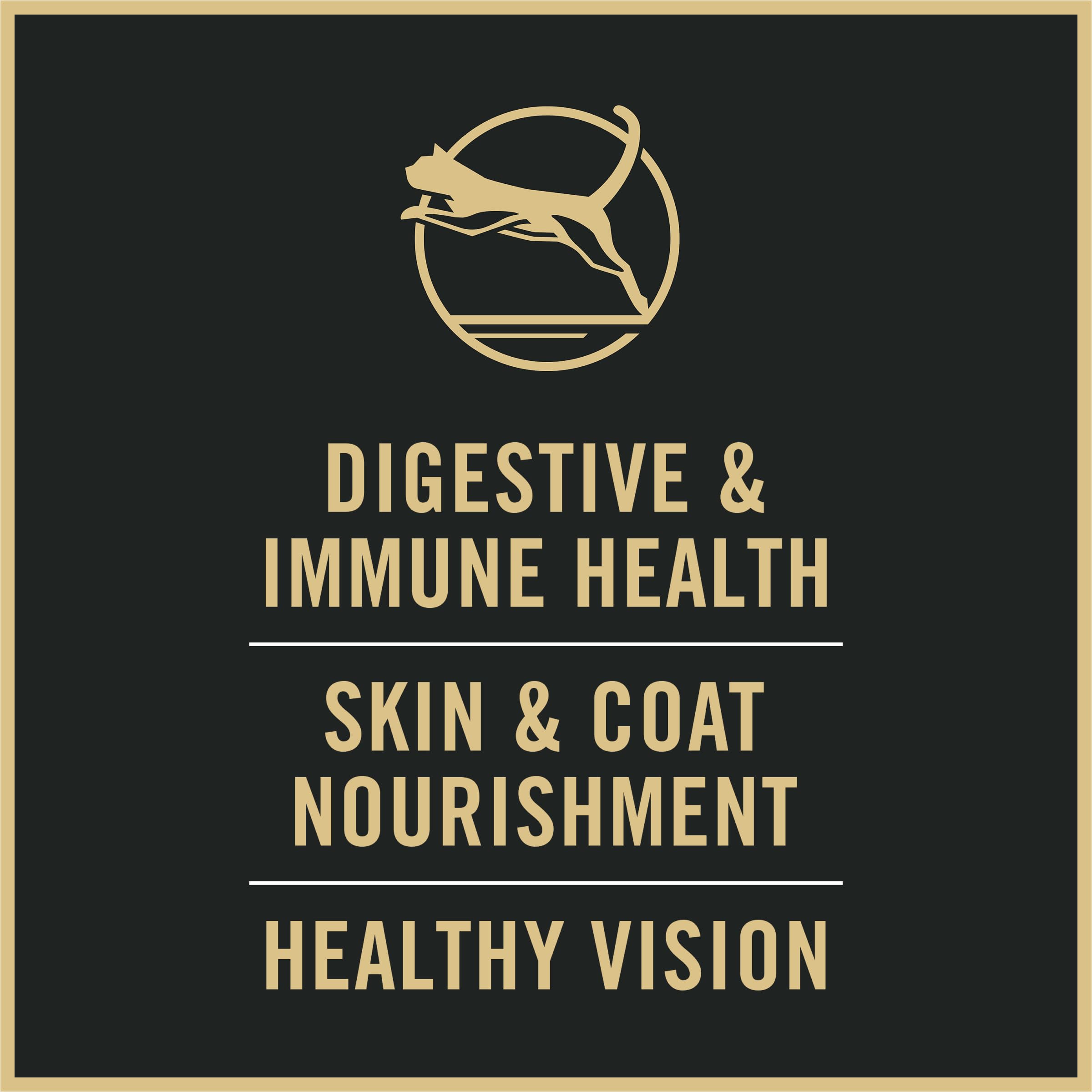 Purina Pro Plan ingredient label showing real salmon first and clear benefits