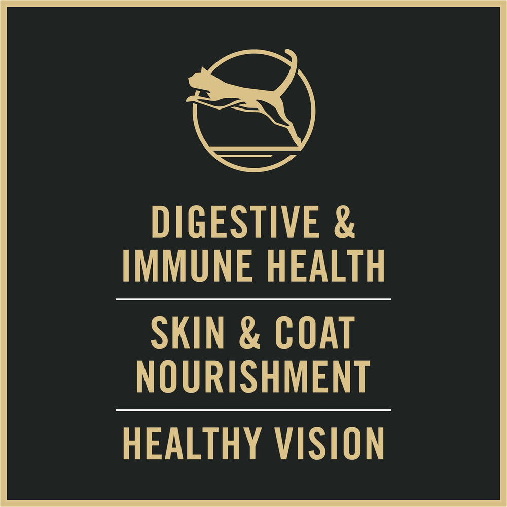 Purina Pro Plan ingredient label showing real salmon first and clear benefits