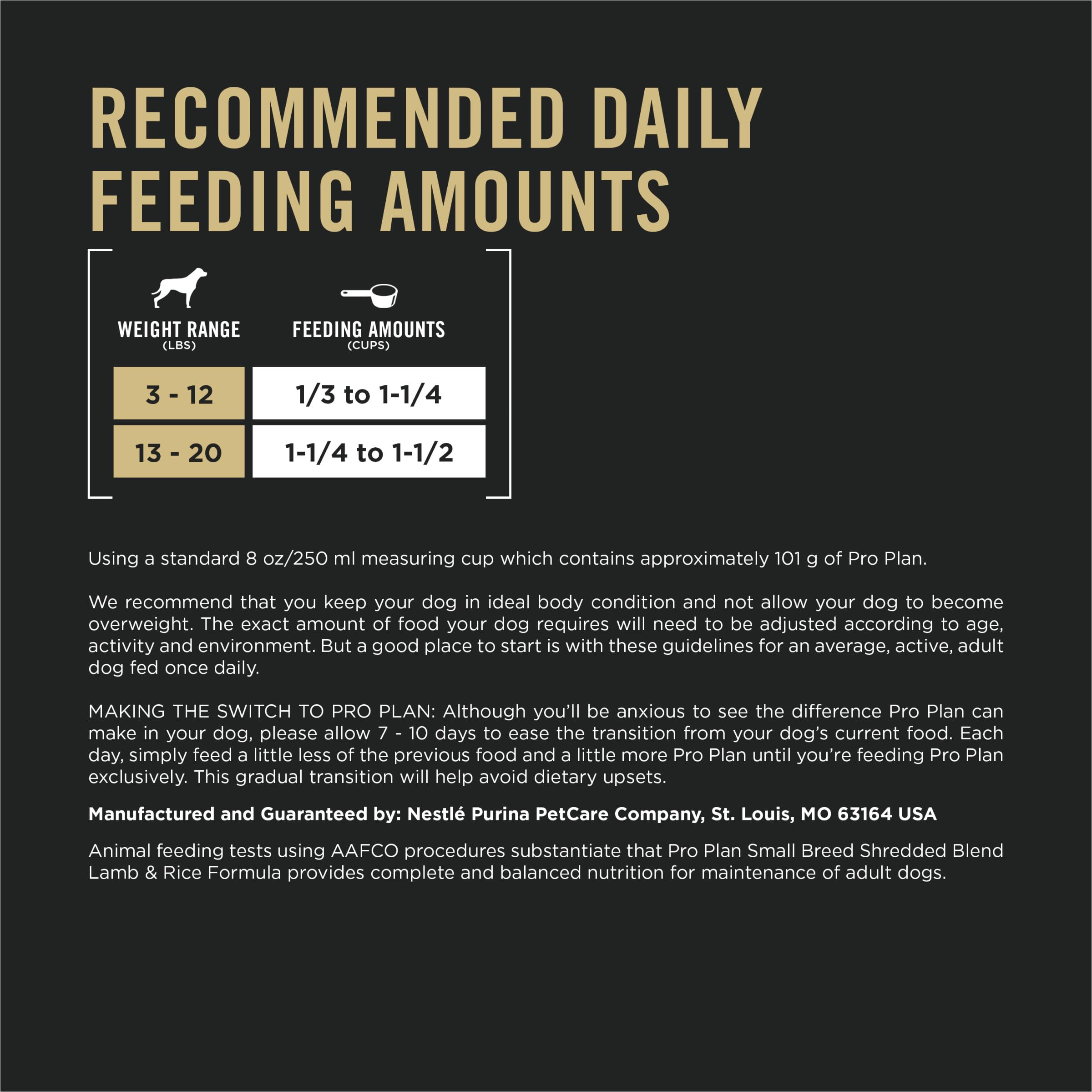 Purina Pro Plan 6 lb bag on scale showing convenient size benefit