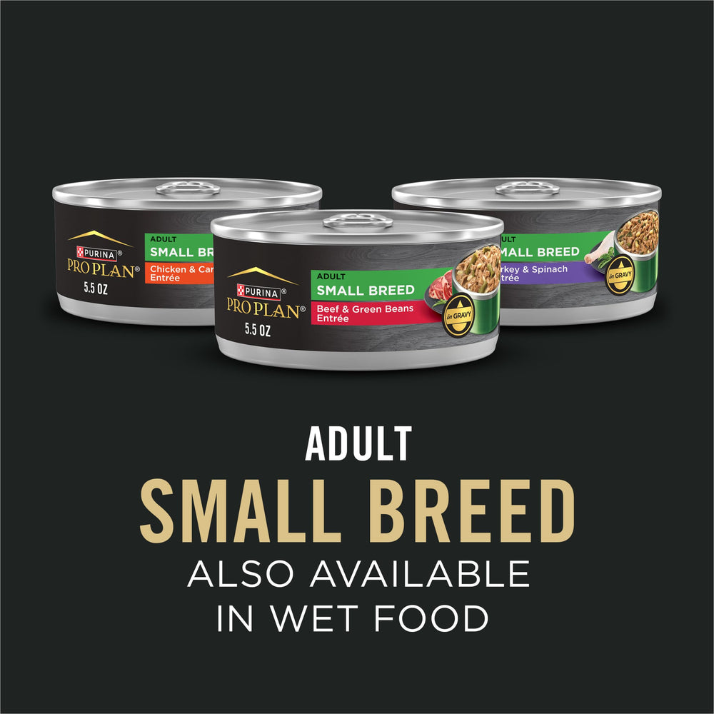 Purina Pro Plan small dog eating happily showing palatability benefit