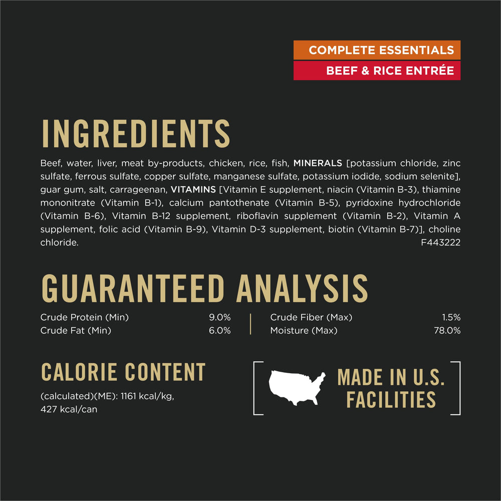 Purina Pro Plan stacked cans showing pack quantity and scale