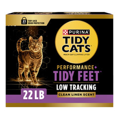 Purina Tidy Cats front box showing 22 lb packaging and tidy benefits