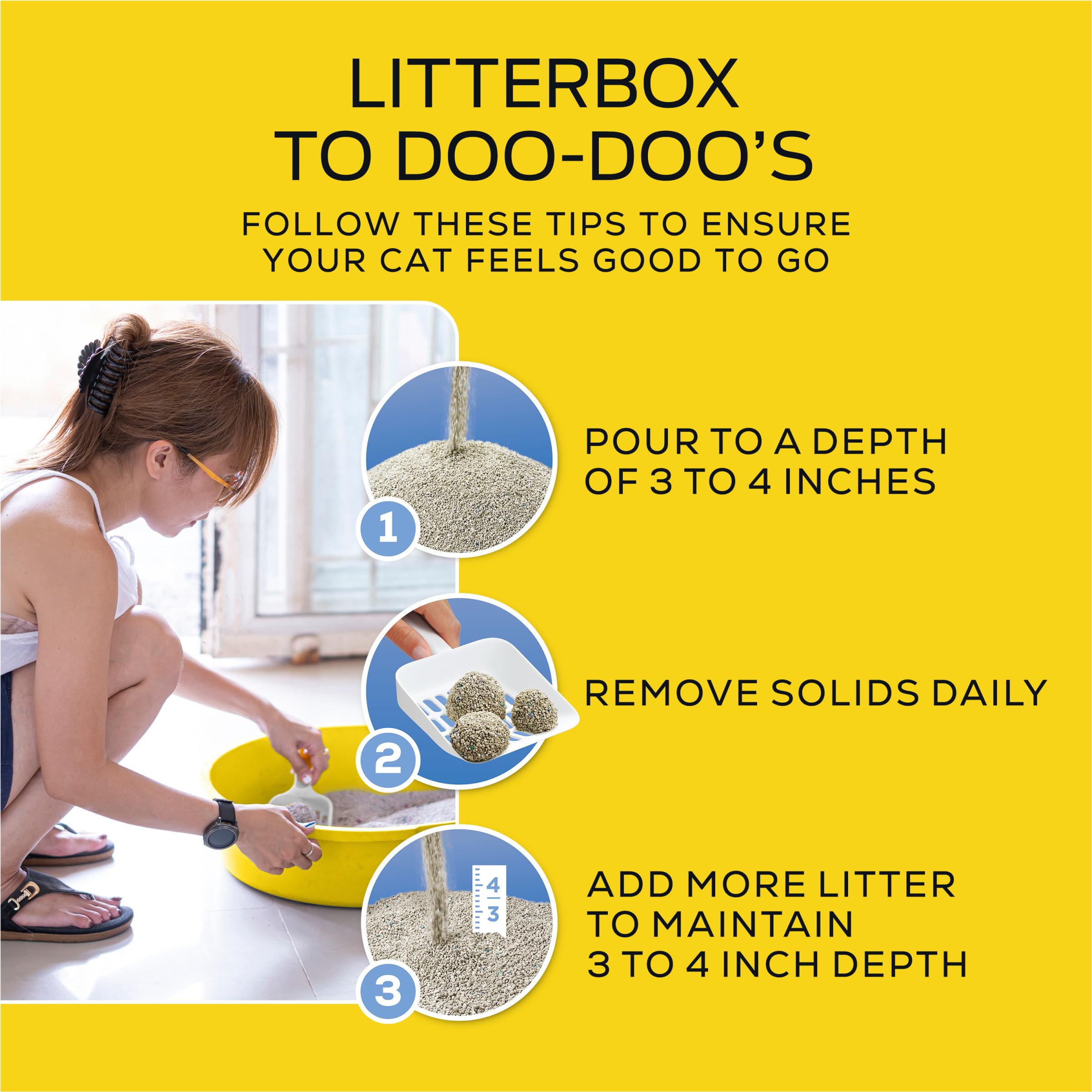 Purina Tidy Cats label close-up showing odor control and Ammonia Blocker details
