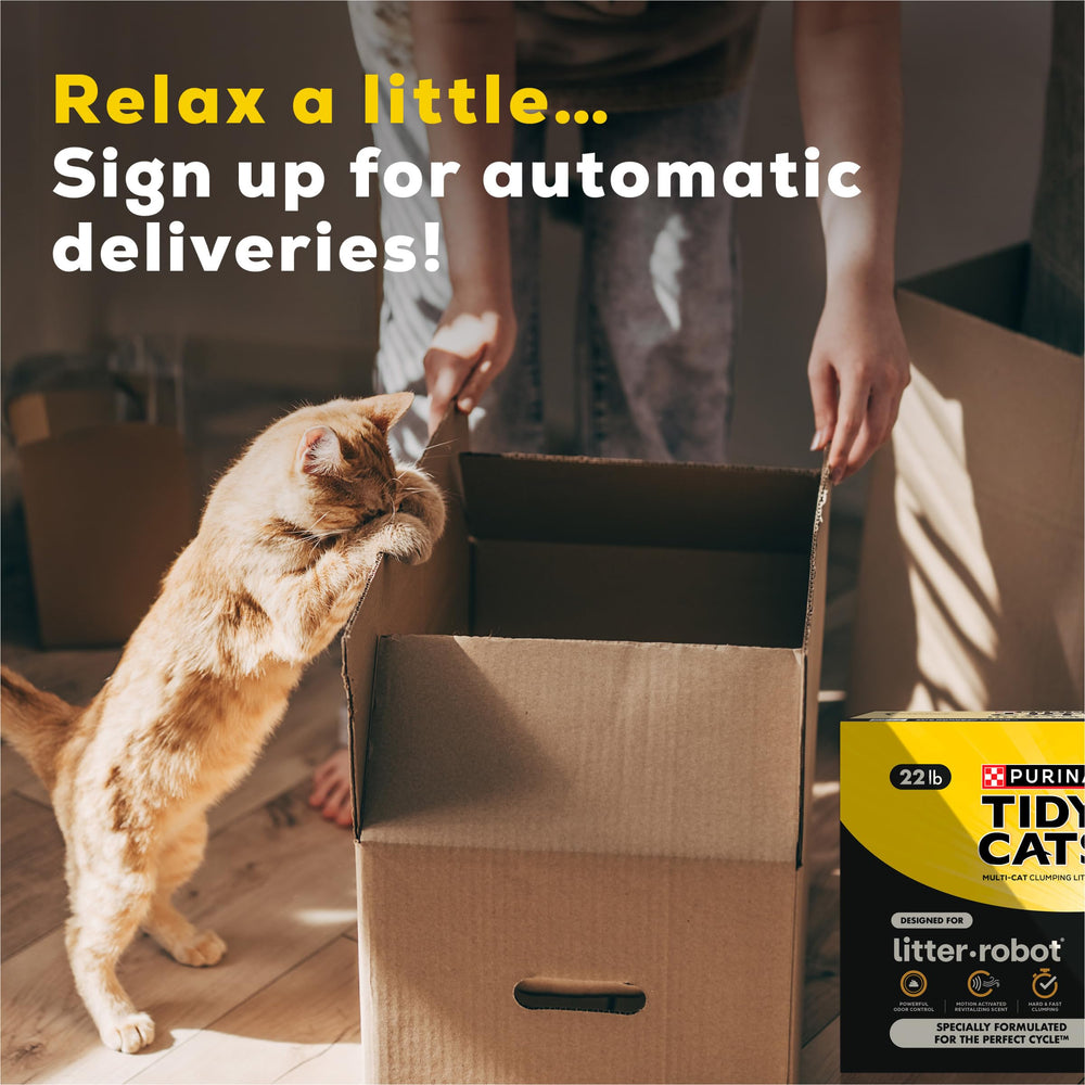 Purina Tidy Cats texture on scoop close-up showing durable clumps for easy removal