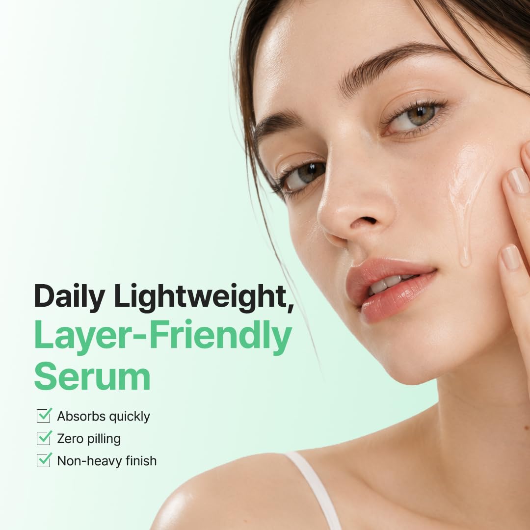 PURITO serum applied on hand showing fast absorption and non-greasy benefit