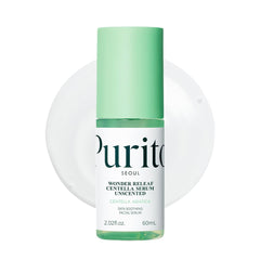 PURITO front bottle showing clean design and soothing benefit