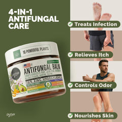 Puriya application between toes demonstrating targeted relief and reduced itching